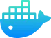 Icon representing the use of Docker technology as a Cloud Platform at DrakeTech
